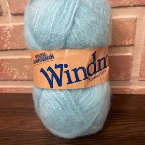 Vintage Yarns Brunswick Windmist BRUSHED Yarn Skein Ball Light Blue Shade 2847